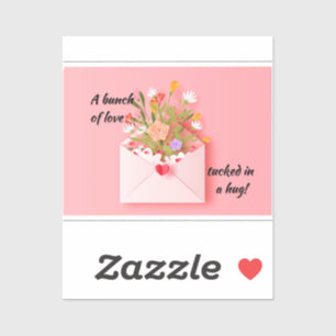 Verstuur wat liefde en een hug!Vinyl Sticker