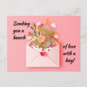 Verstuur wat liefde en een knuffel! briefkaart (Voorkant)