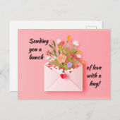 Verstuur wat liefde en een knuffel! briefkaart (Voorkant / Achterkant)
