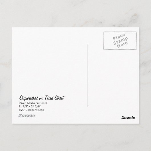 Verstuurd op Briefkaart van de derde straat (Achterkant)