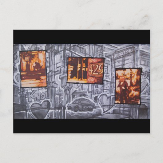 Verstuurd op Briefkaart van de derde straat (Voorkant)