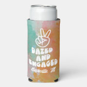 Versuft & Betrokken Retro Bachelorette Seltzer Blikjeskoeler (Seltzer Voorkant)