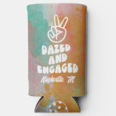 Versuft & Betrokken Retro Bachelorette Seltzer Blikjeskoeler (Voorkant)