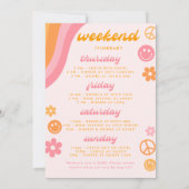 Versuft & Betrokken Roze & Oranje Bachelorette 4 D Kaart (Achterkant)