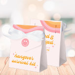Versuft & Betrokken Roze & Oranje Bachelorette Bedankdoosjes<br><div class="desc">Dit felroze en oranje ontwerp is ideaal voor een groovy vrijgezellenfeest!</div>