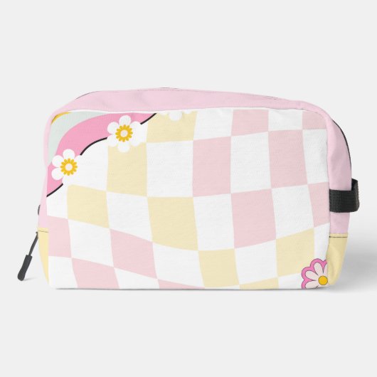 Versuft en Betrokken Bachelorette Party 70s Thema Toilettasje (Achterkant)