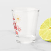 Versuft en betrokken groovy daisy vrijgezelle vrij shot glas (Rechts)