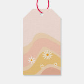 Versuft en betrokken groovy retro bachelorette gun cadeaulabel (Achterkant)