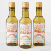 Versuft en betrokken vrijgezellenfeest gunst wijn etiket (Flessen)