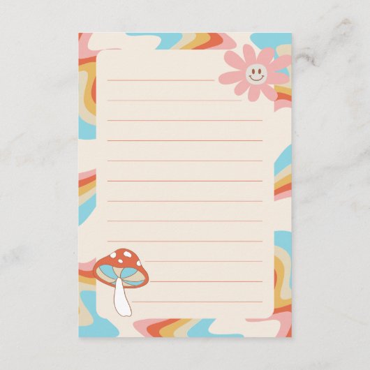 Versuft en betrokken vrijgezellenspel advieskaart (Achterkant)