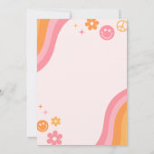 Versuft & Verloofd Roze & Oranje vrijgezellenfeest Kaart (Achterkant)