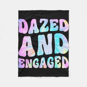 Versufte en verloofde Tie Dye Bride Squad Bachelor Fleece Deken