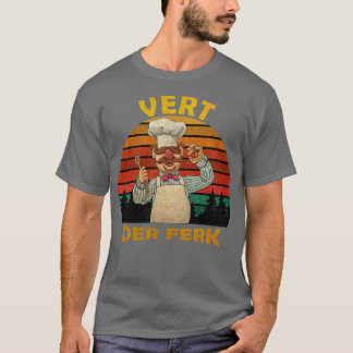 Vert Der Ferk de zweedse chef Retro  TShir T-shirt