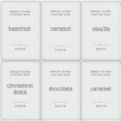 Vertaalbare heldere 2x3-inch Stickers met etiket o (Voorkant)