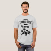 Vertaalbureau voor de functie Vertaler met koffie T-shirt (Voorkant volledig)