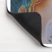 Vertaald Blauwgroen en roest Agate Muismat (Hoek)