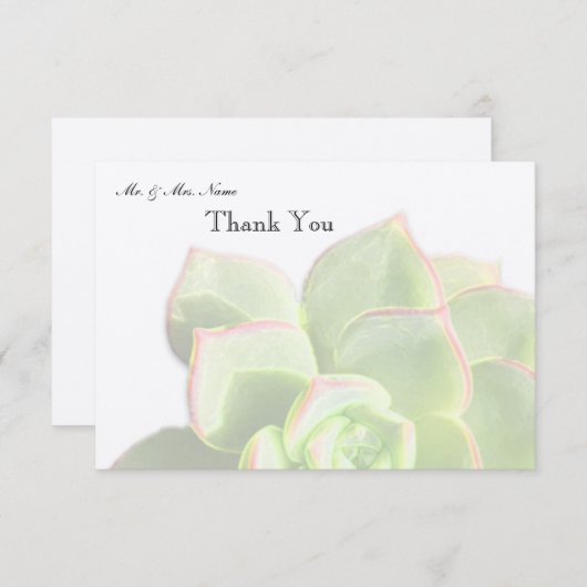 Vertaald groen succes bedankt (Voorkant / Achterkant)