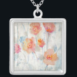 Vertaald II Zilver Vergulden Ketting<br><div class="desc">Floral</div>