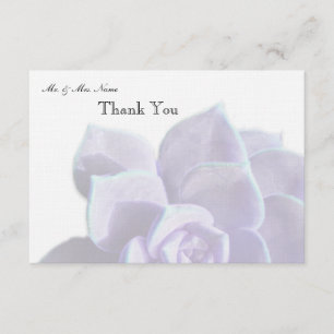 Vertaald Lila Succulent Hartelijk dank Bedankkaart