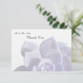 Vertaald Lila Succulent Hartelijk dank Bedankkaart (Staand voorkant)