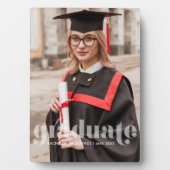 Vertaalde letters "Afstuderen" Fotoplaat (voorkant)