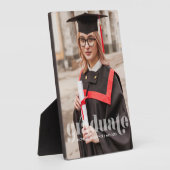 Vertaalde letters "Afstuderen" Fotoplaat (Zijkant)