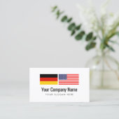 Vertaaldienst Duitse Engelse vertaler in de VS Visitekaartje (Staand voorkant)