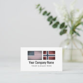 Vertaaldienst Engels/Noors Visitekaartje (Staand voorkant)