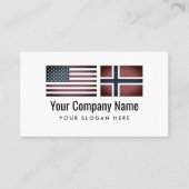 Vertaaldienst Engels/Noors Visitekaartje (Voorkant)