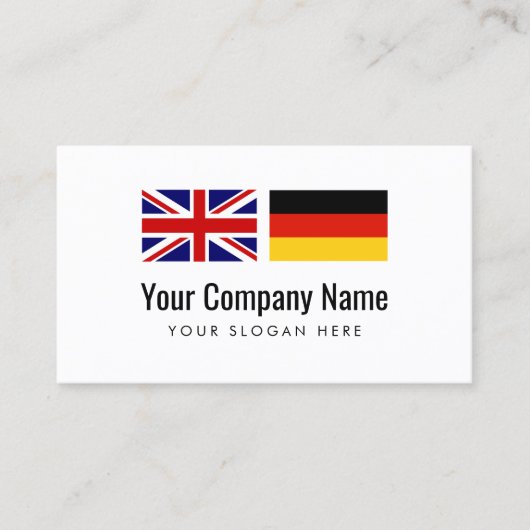 Vertaaldiensten Duitse vertaler Visitekaartje (Voorkant)