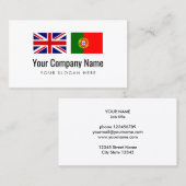 Vertaaldiensten Engelse Portugese vertaler Visitekaartje (Voorkant / Achterkant)