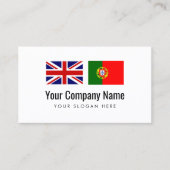 Vertaaldiensten Engelse Portugese vertaler Visitekaartje (Voorkant)