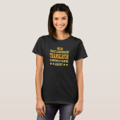 Vertaalfunctie Titel Werknemer T-shirt (Voorkant volledig)