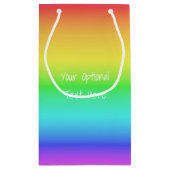 Vertaalzakken voor aangepaste tekstvakken voor reg klein cadeauzakje (Achterkant)