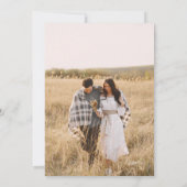  vertakking Arch Boho Foto bruiloft Kaart (Achterkant)