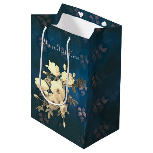 Vertakking van de Douane van Witte Rijen Medium Cadeauzakje (Voorkant Gekanteld)