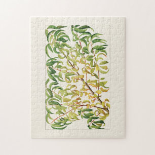 Vertakking van perziken (Prunus Persica) Legpuzzel