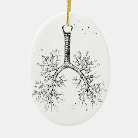 Vertakkingen van de luchtwegen keramisch ornament (Voorkant)
