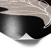 vertakkingslijntekening abstract foto afdruk (Hoek)