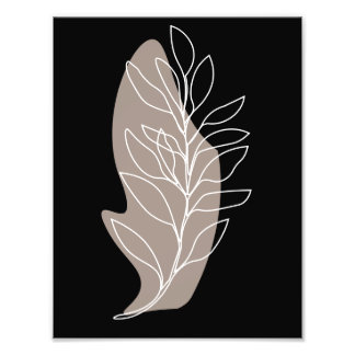 vertakkingslijntekening abstract foto afdruk