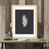 vertakkingslijntekening abstract foto afdruk