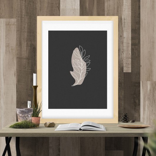 vertakkingslijntekening abstract foto afdruk