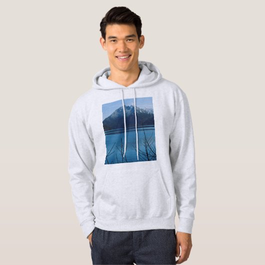 vertakt omlijst bergmeer hoodie (Voorkant volledig)