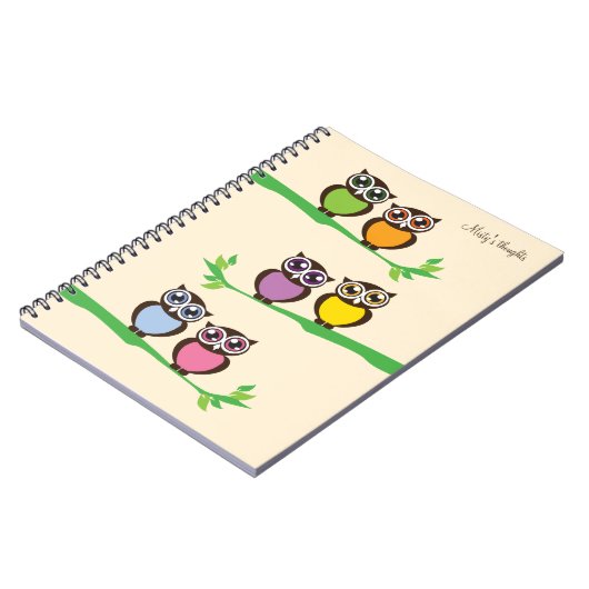 Vertakte uilen Notitieboek (Linkerzijde)