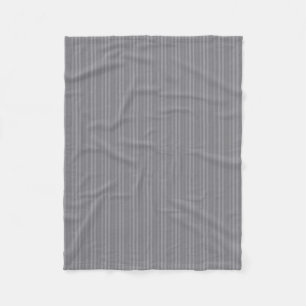 Vertale grijze strepenpatroon fleece deken