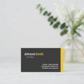 Vertalen - Modern minimalistisch amber Visitekaartje (Staand voorkant)