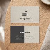 Vertaler Eenvoudig Elegant Professioneel Visitekaartje