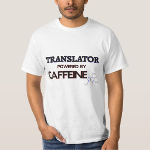 Vertaler met cafeïne t-shirt