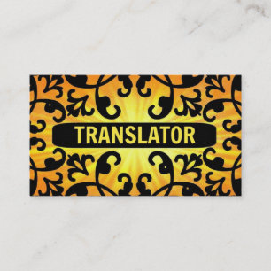 Vertaler Sunshine Damask Visitekaartje