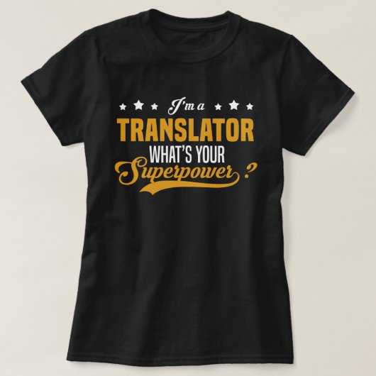 Vertaler T-shirt (Design voorkant)
